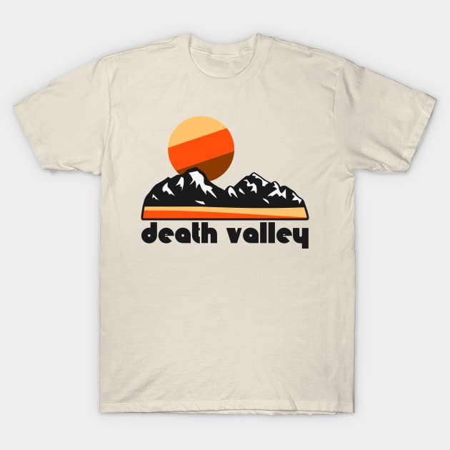 Retro Death Valley ))(( Tourist Souvenir National Park Design T-Shirt by darklordpug